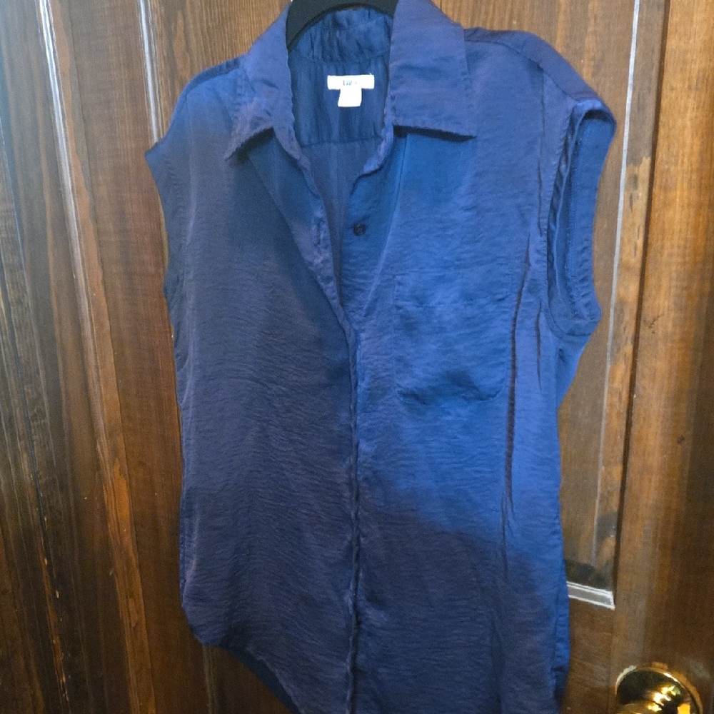 Bar III Navy Cotton Top
